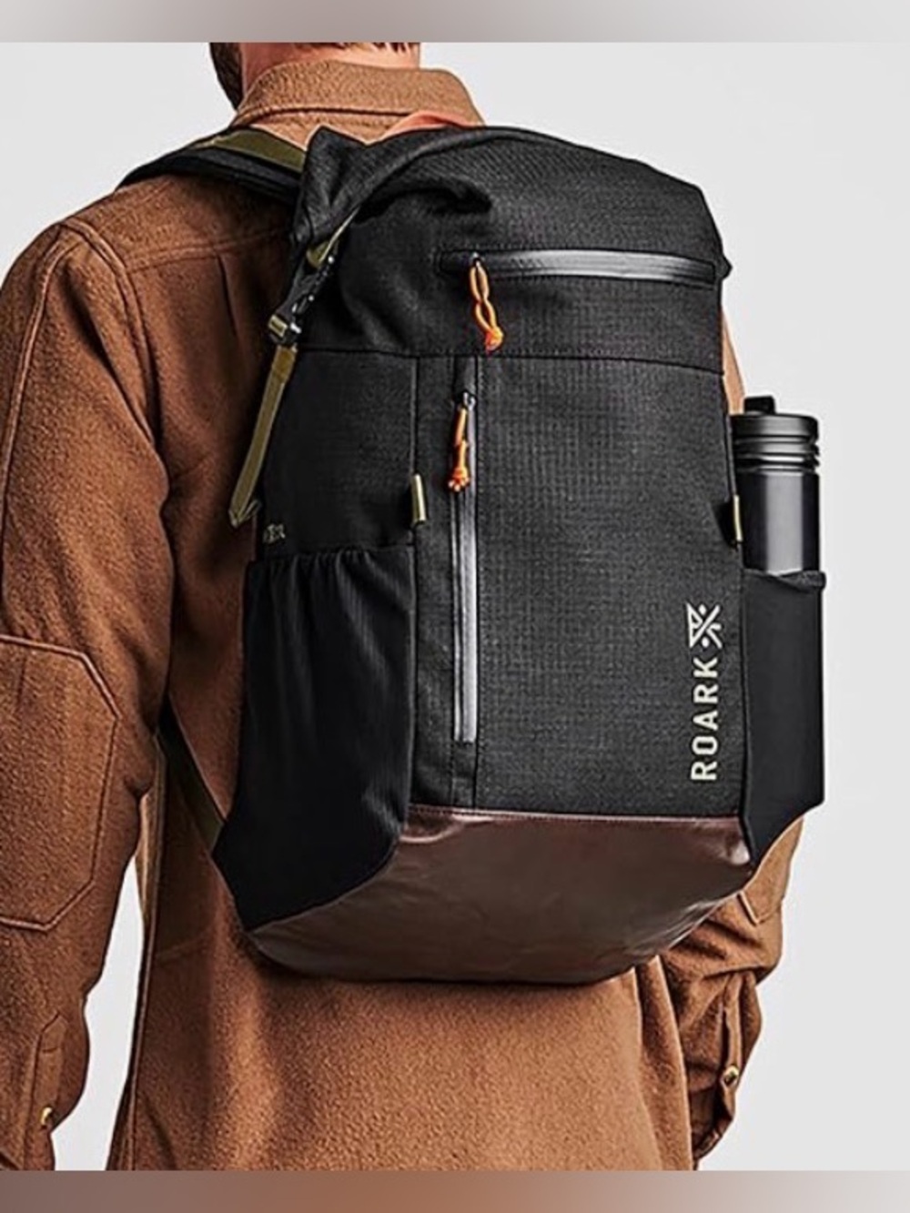 Roark Passenger 27L 2.0 Backpack, Travel Day Pack with Laptop Storage, Black - Picture 5 of 15